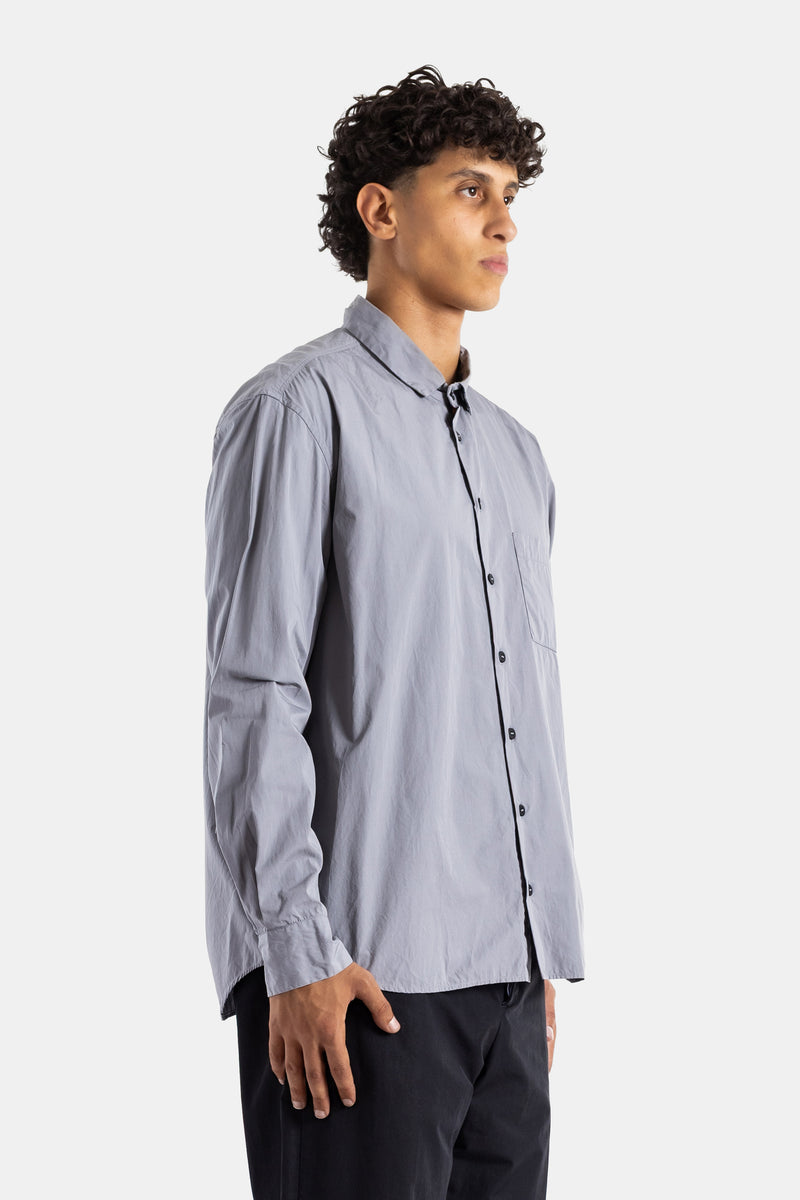 Mist Grey Washed Cotton Shirt
