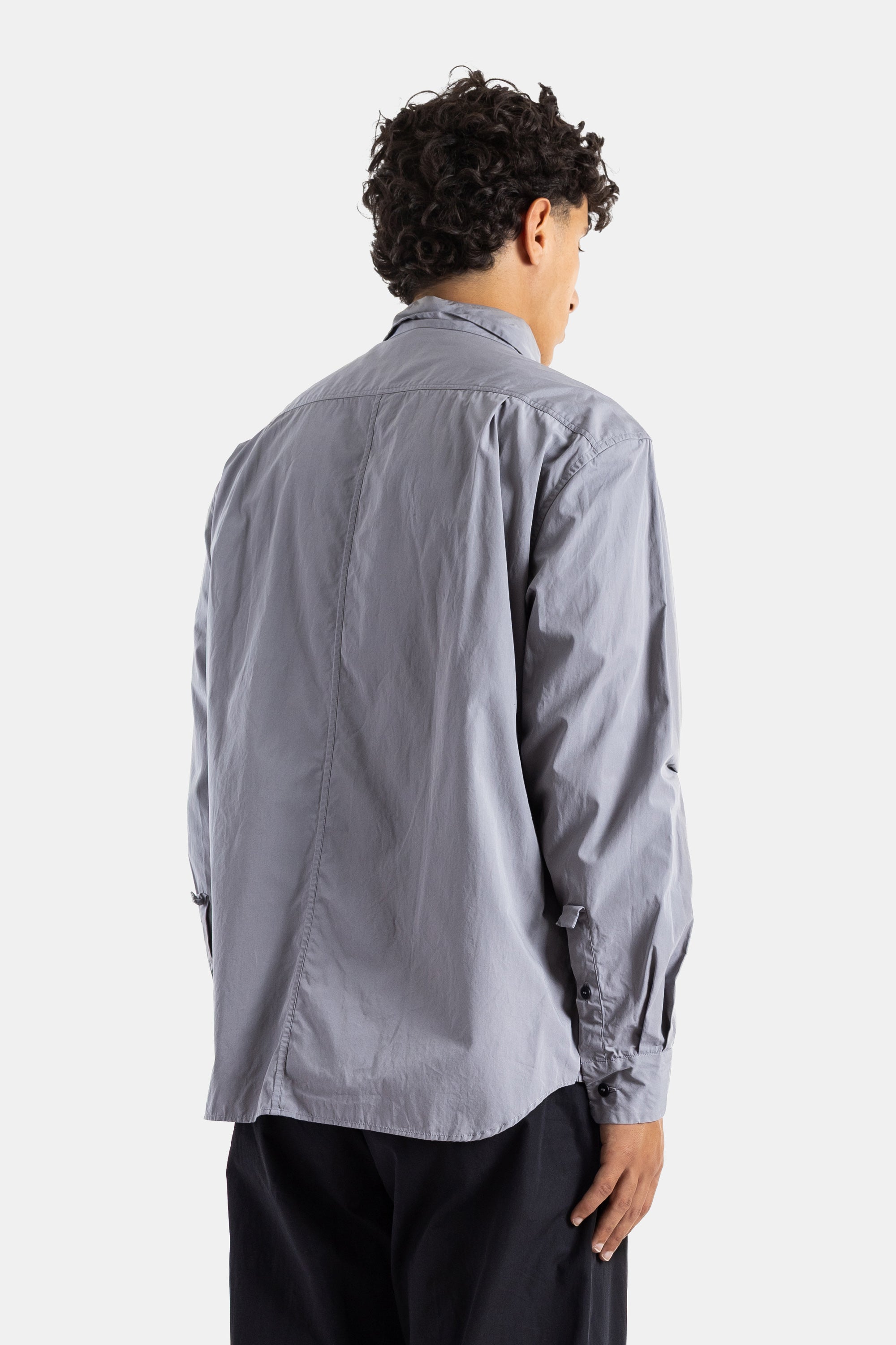 Washed Misty Grey Cotton Shirt Udo Shirt Bergfabel | Actuel B