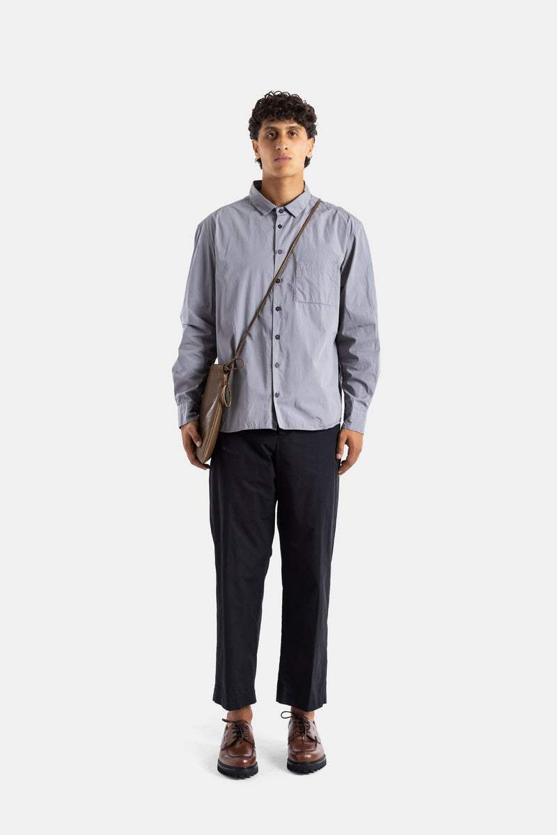 Mist Grey Washed Cotton Shirt