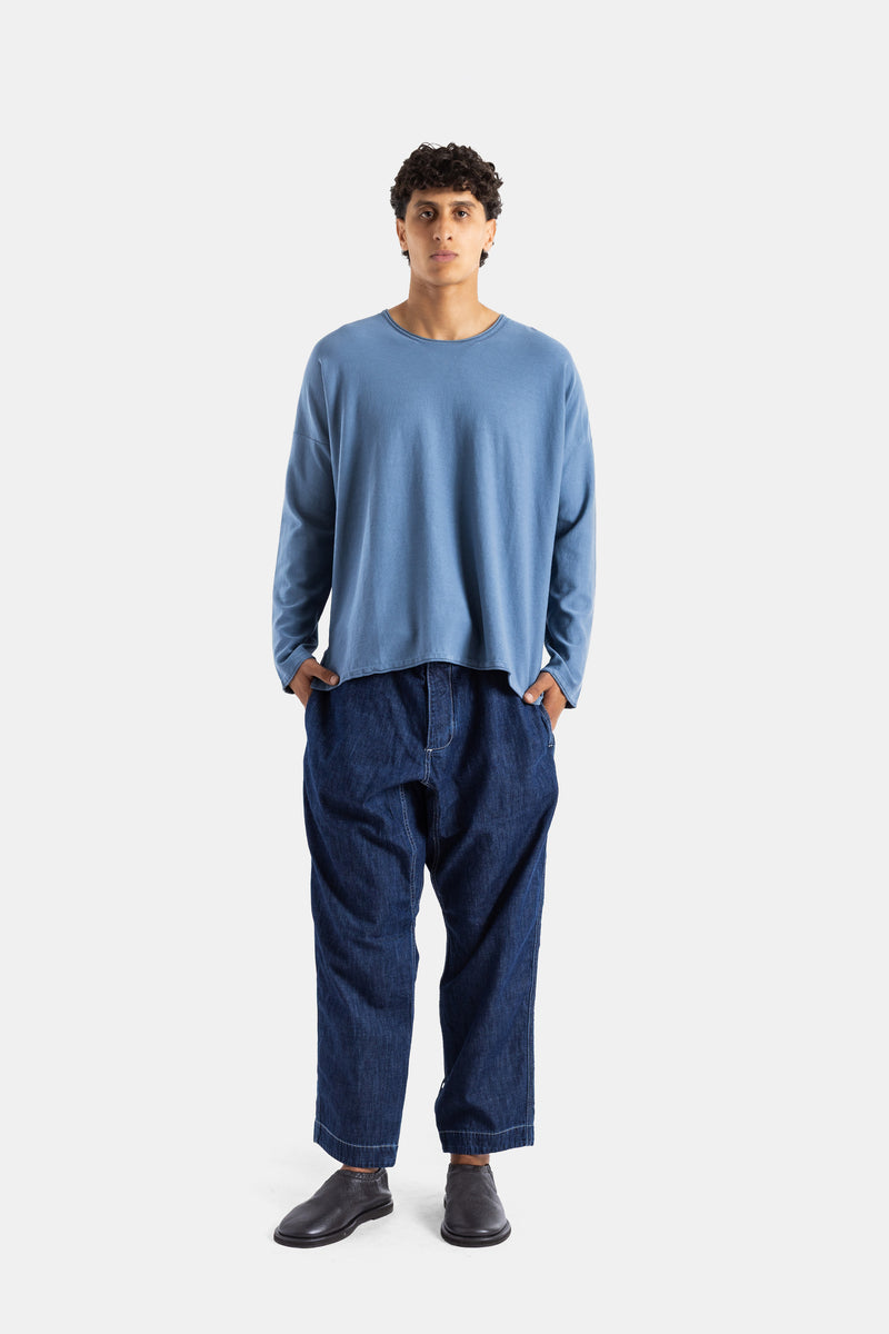 Pantalon Tie Me Up denim indigo brut