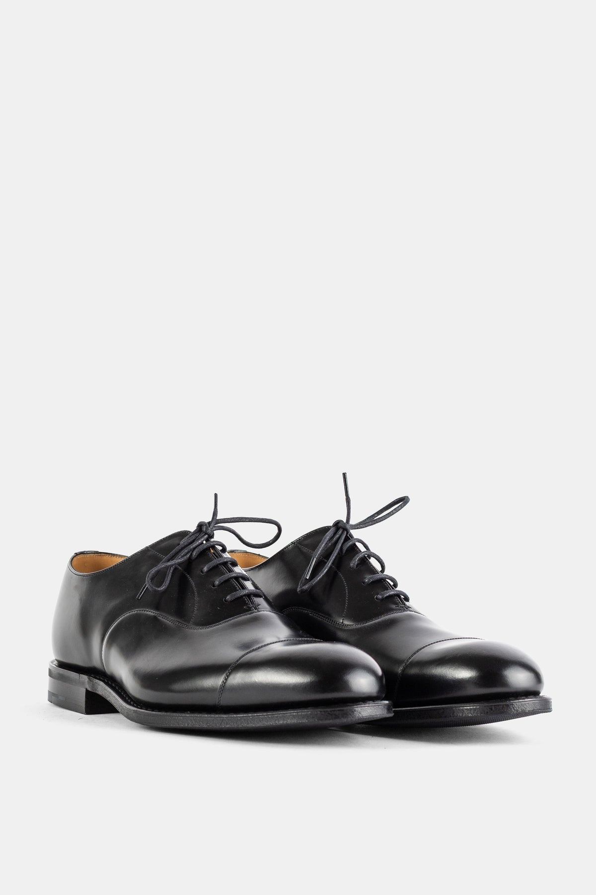 Consul Cap Toe Oxford Polished Binder Leather Black