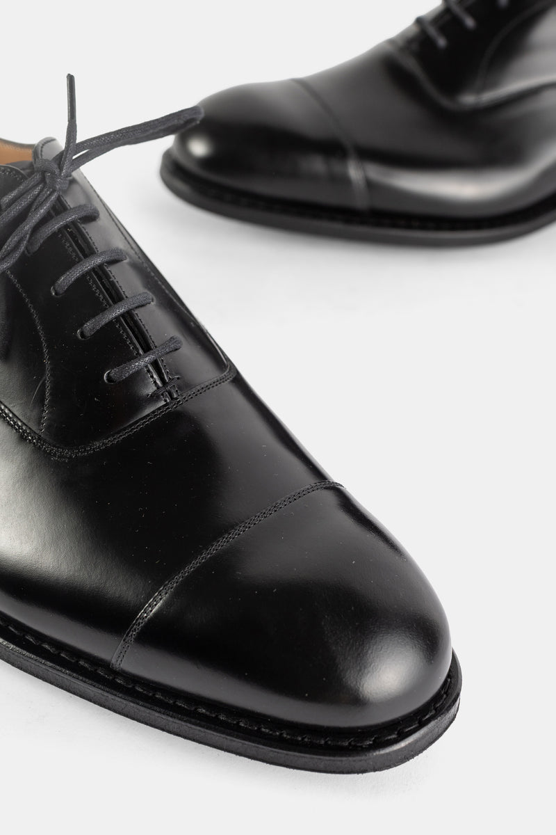 Consul Cap Toe Oxford Polished Binder Leather Black