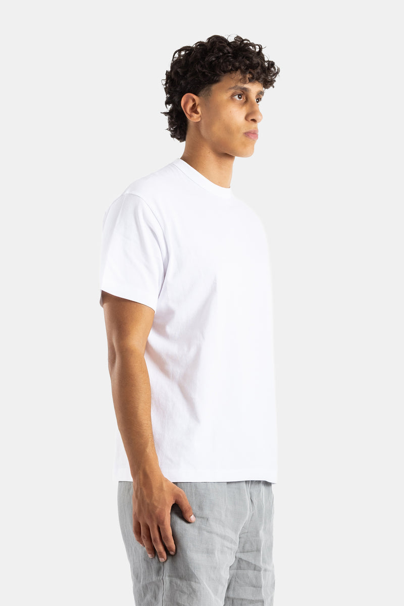 White Pima Cotton Oversized Crew-Neck T-Shirt