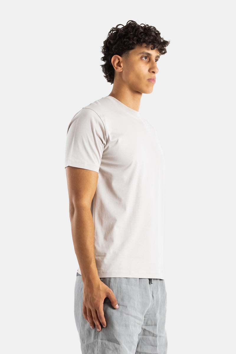Pima Cotton Crew Neck T-Shirt Foam White