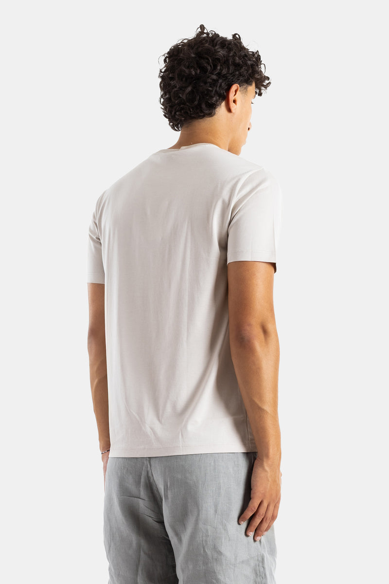 Pima Cotton Crew Neck T-Shirt Foam White