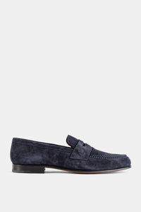 Heswall 2 Navy Suede Penny Loafer - UK 10