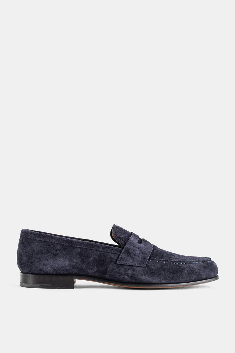 Loafer penny en daim marine Heswall 2