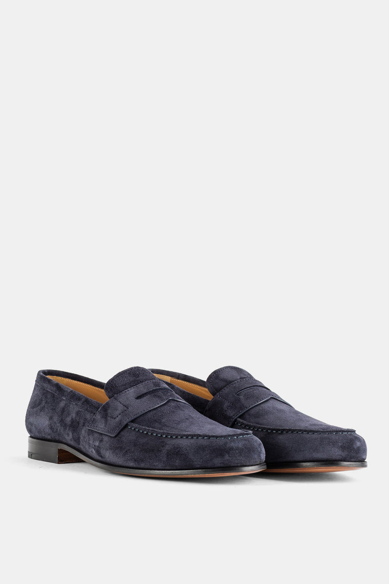 Loafer penny en daim marine Heswall 2