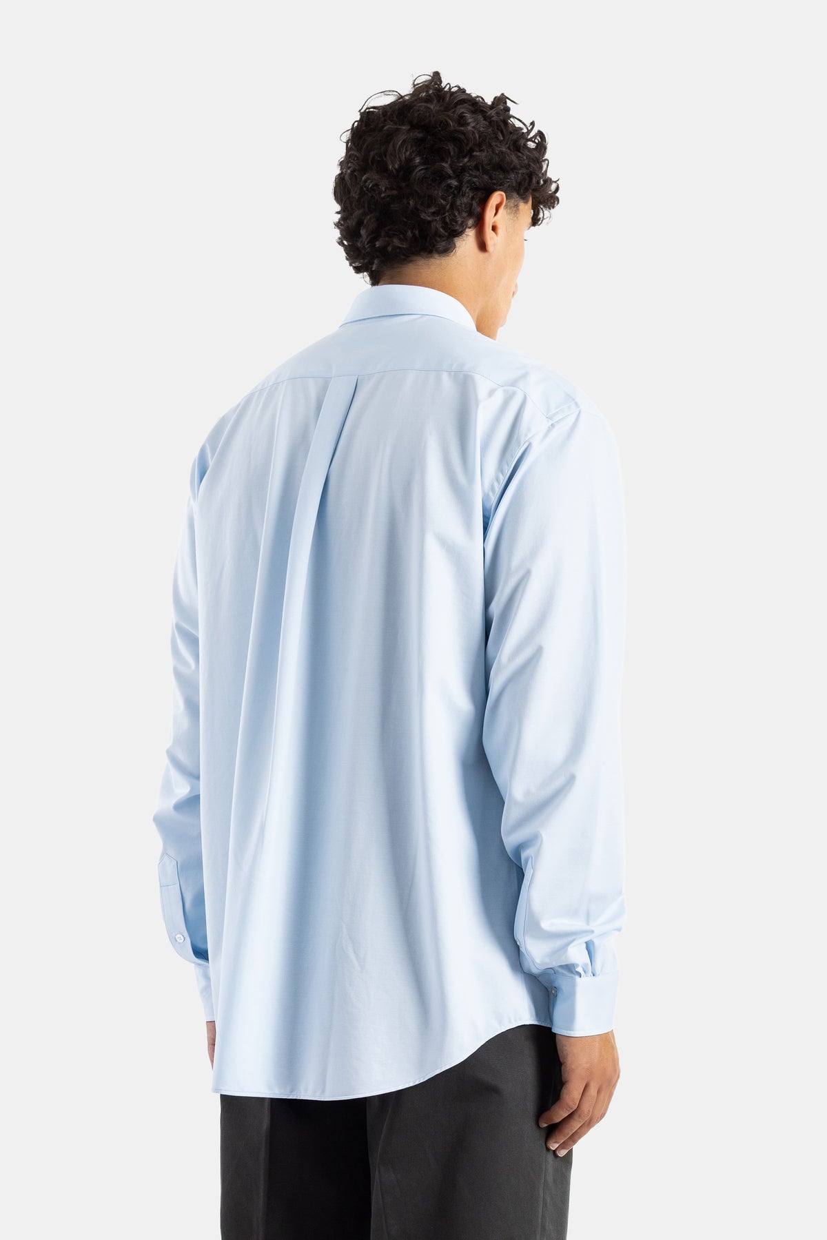 Chemise oversize en jersey de coton bleu ciel