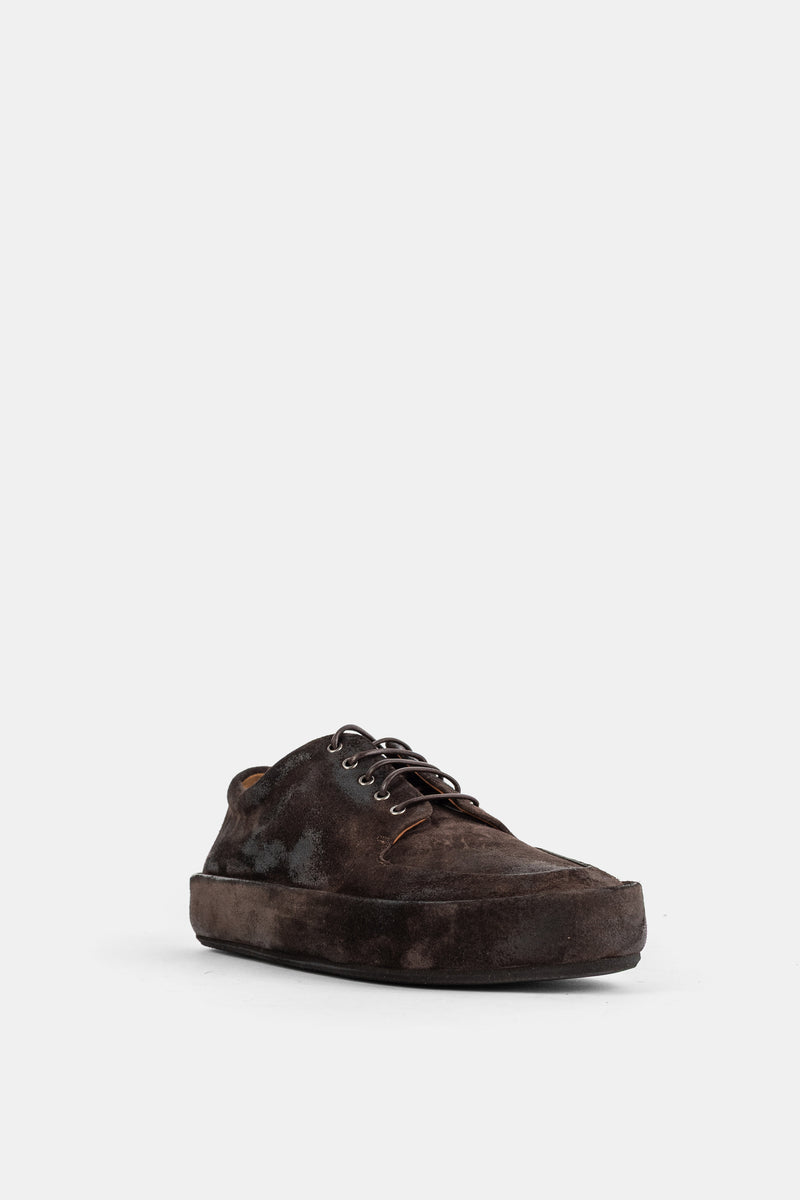 Derbies Cassapelle en suède marron