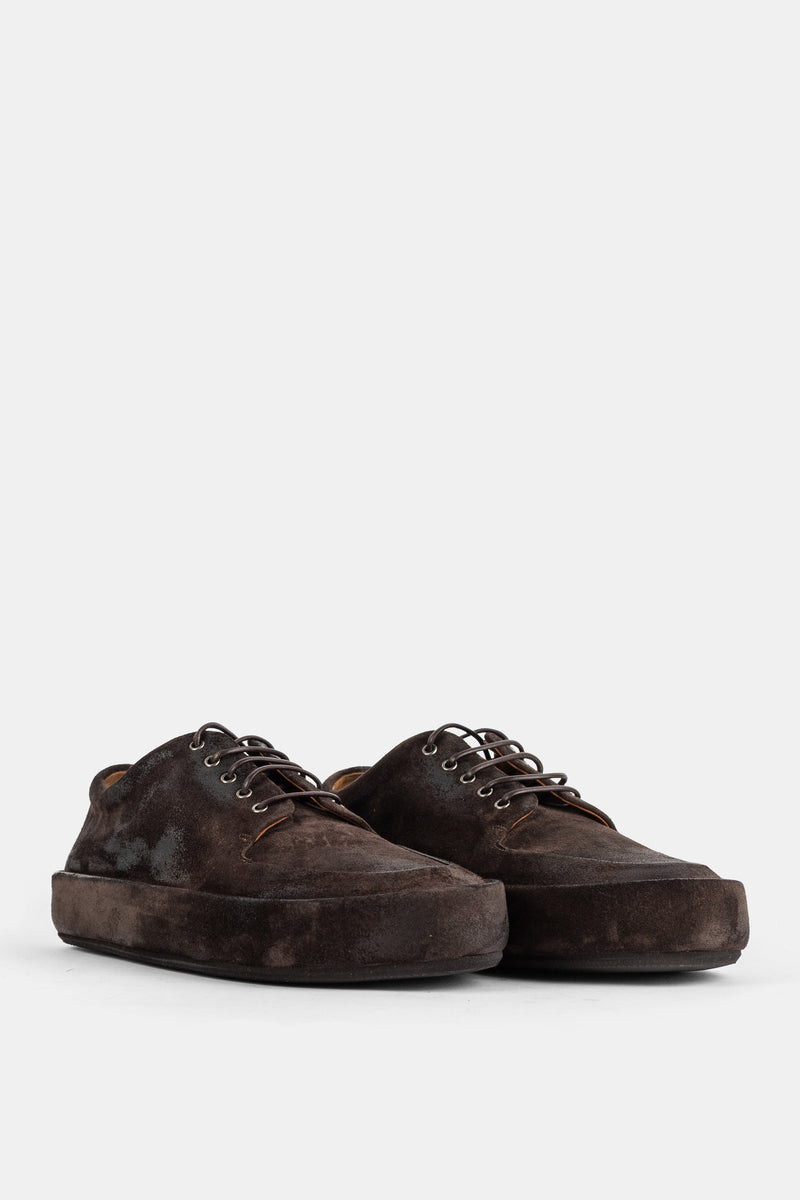 Derbies Cassapelle en suède marron
