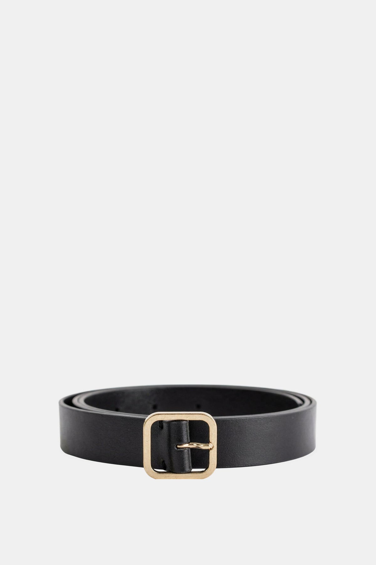 Ceinture Quadra en Cuir Noir