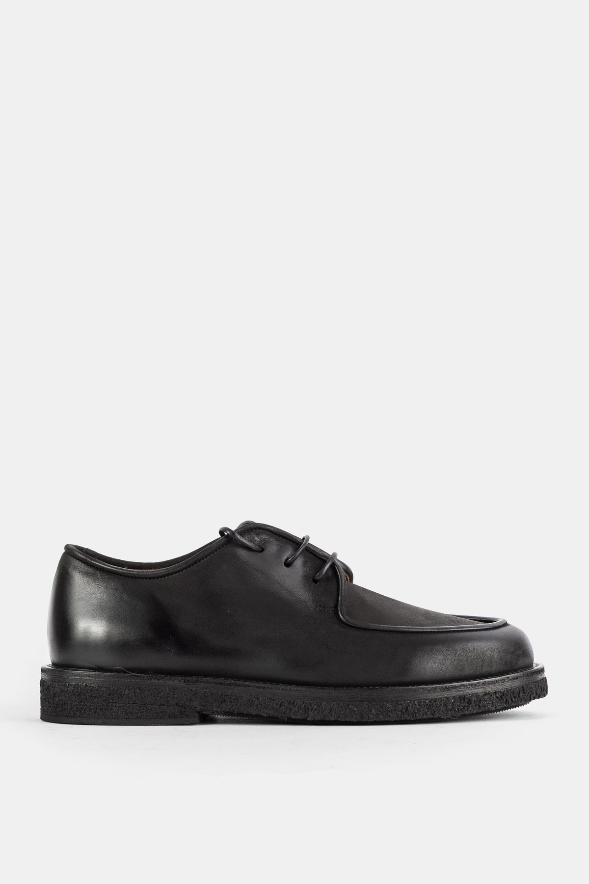 Derbies Moccar en cuir noir
