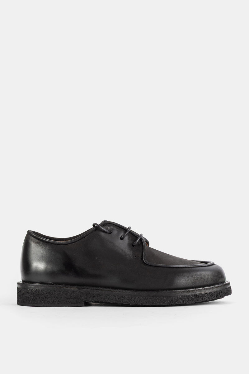 Derbies Moccar en cuir noir