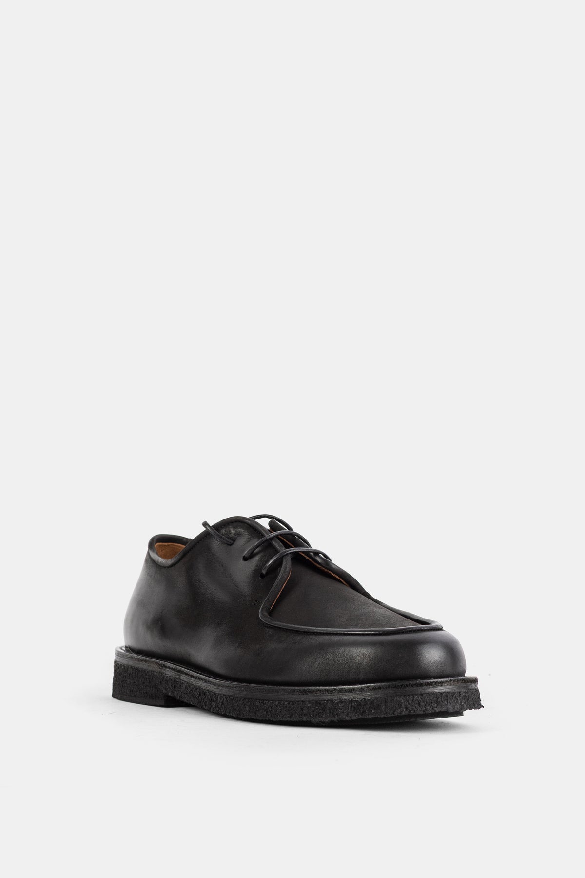 Derbies Moccar en cuir noir