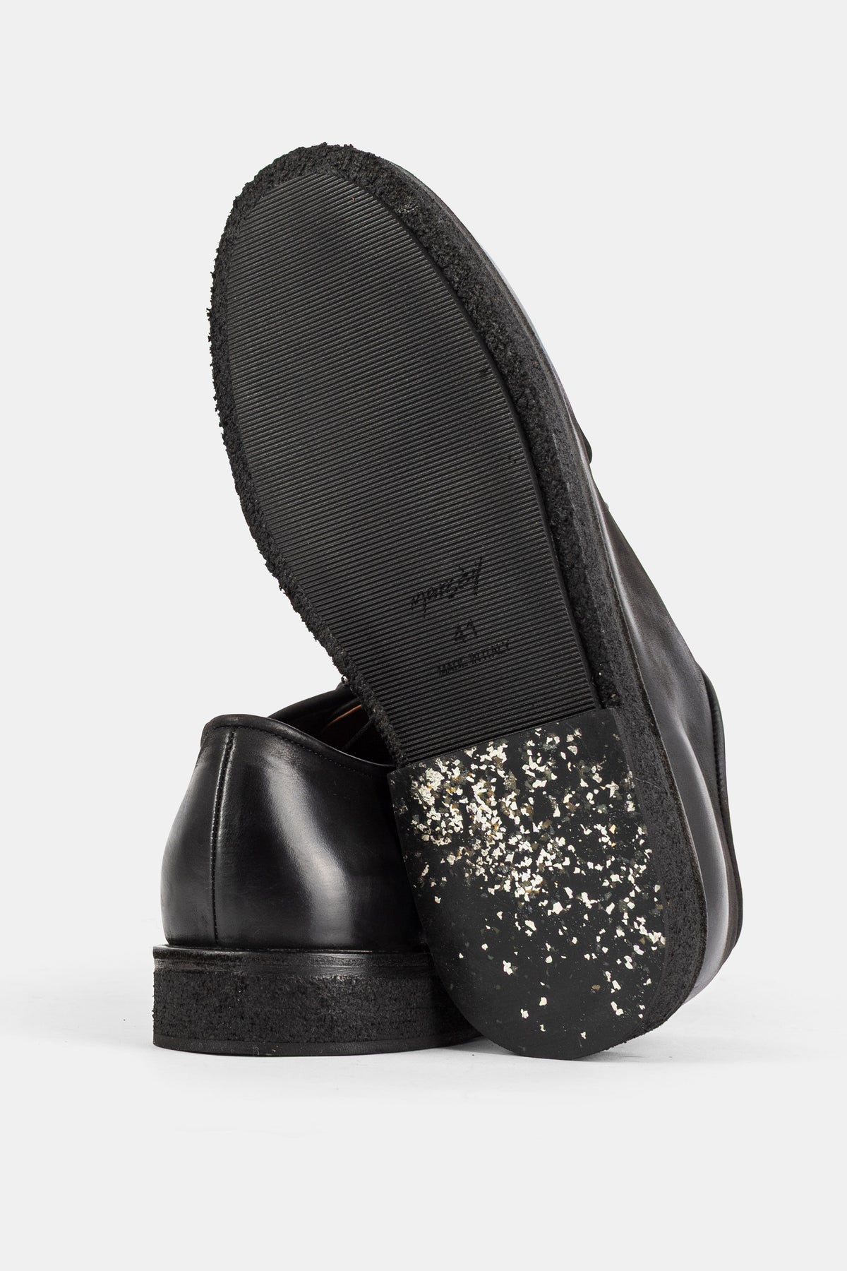 Derbies Moccar en cuir noir