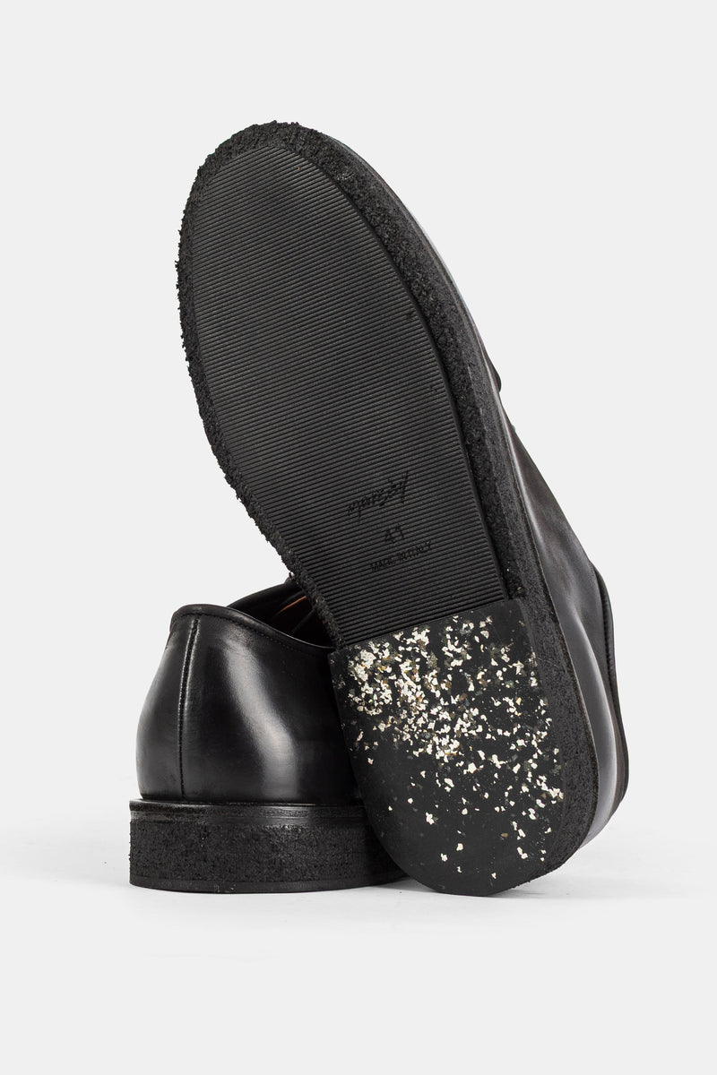 Derbies Moccar en cuir noir