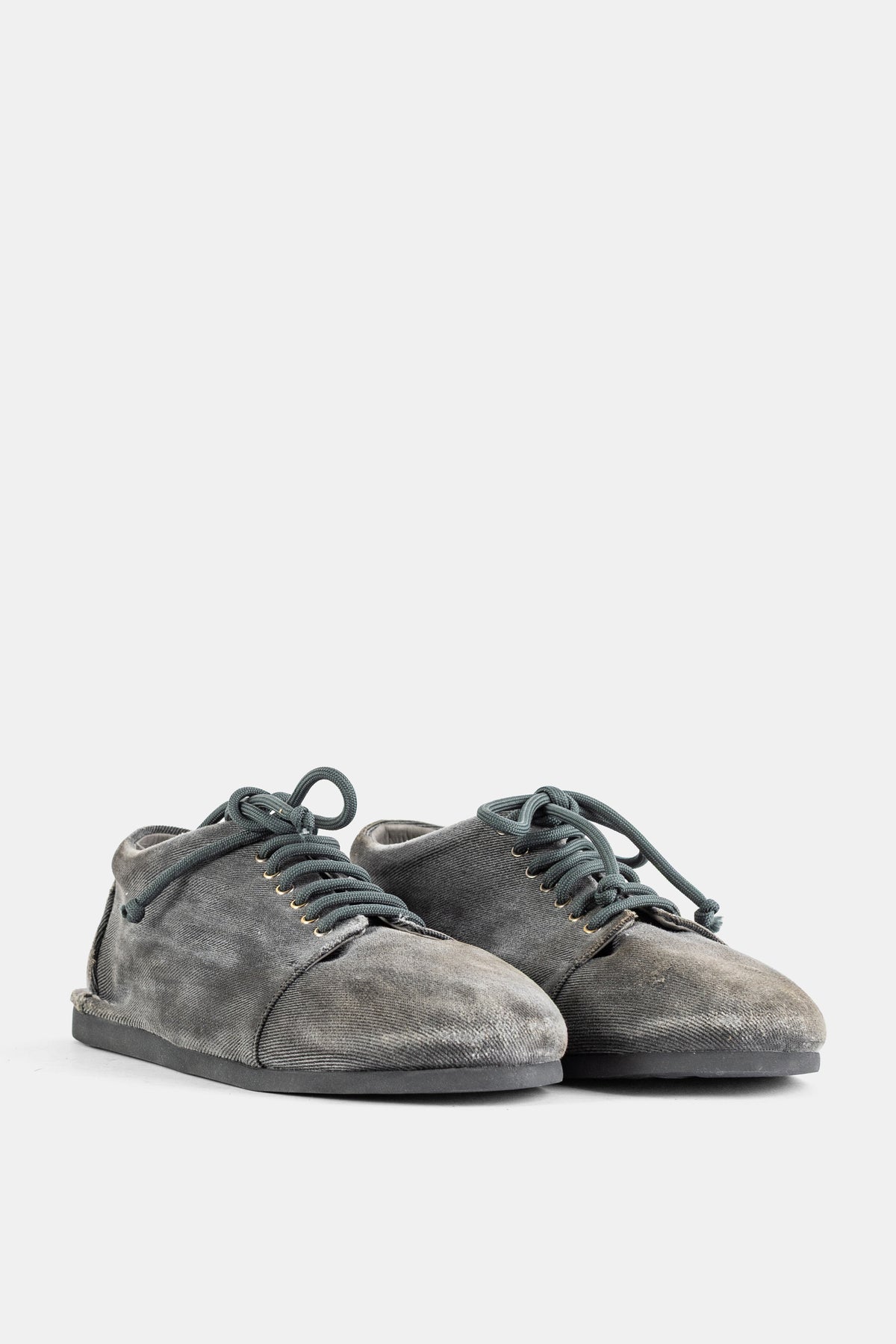 Sancrespella Gewassen Zwart Denim Veterschoenen