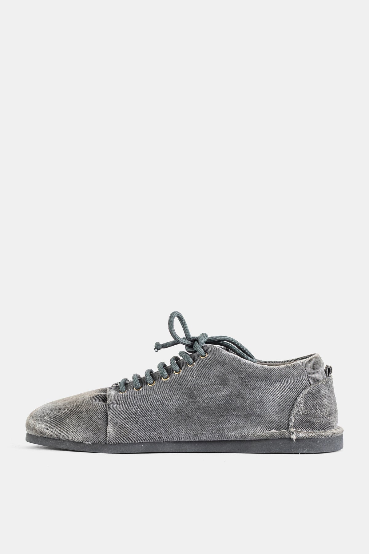 Sancrespella Gewassen Zwart Denim Veterschoenen