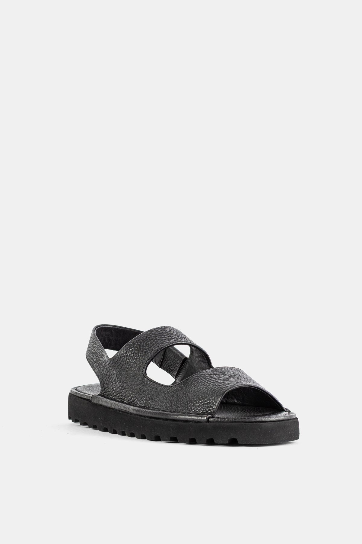 Sanpomice Grained Leather Sandals