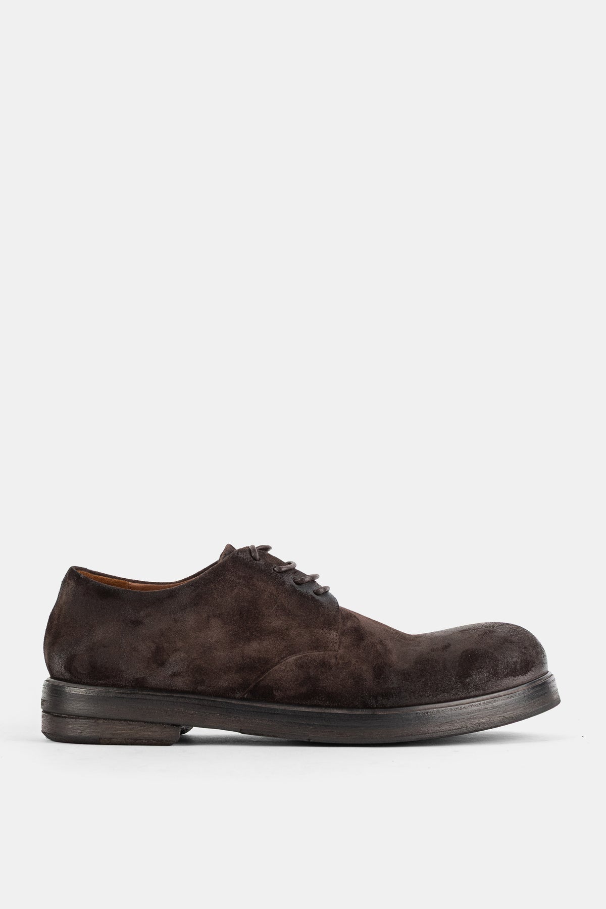 Derbies Zucca Zeppa en suède marron