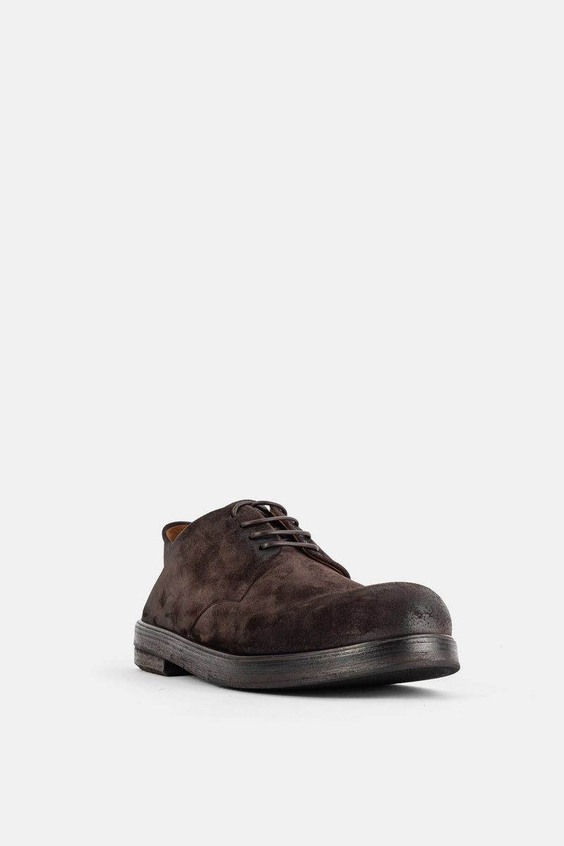 Derbies Zucca Zeppa en suède marron