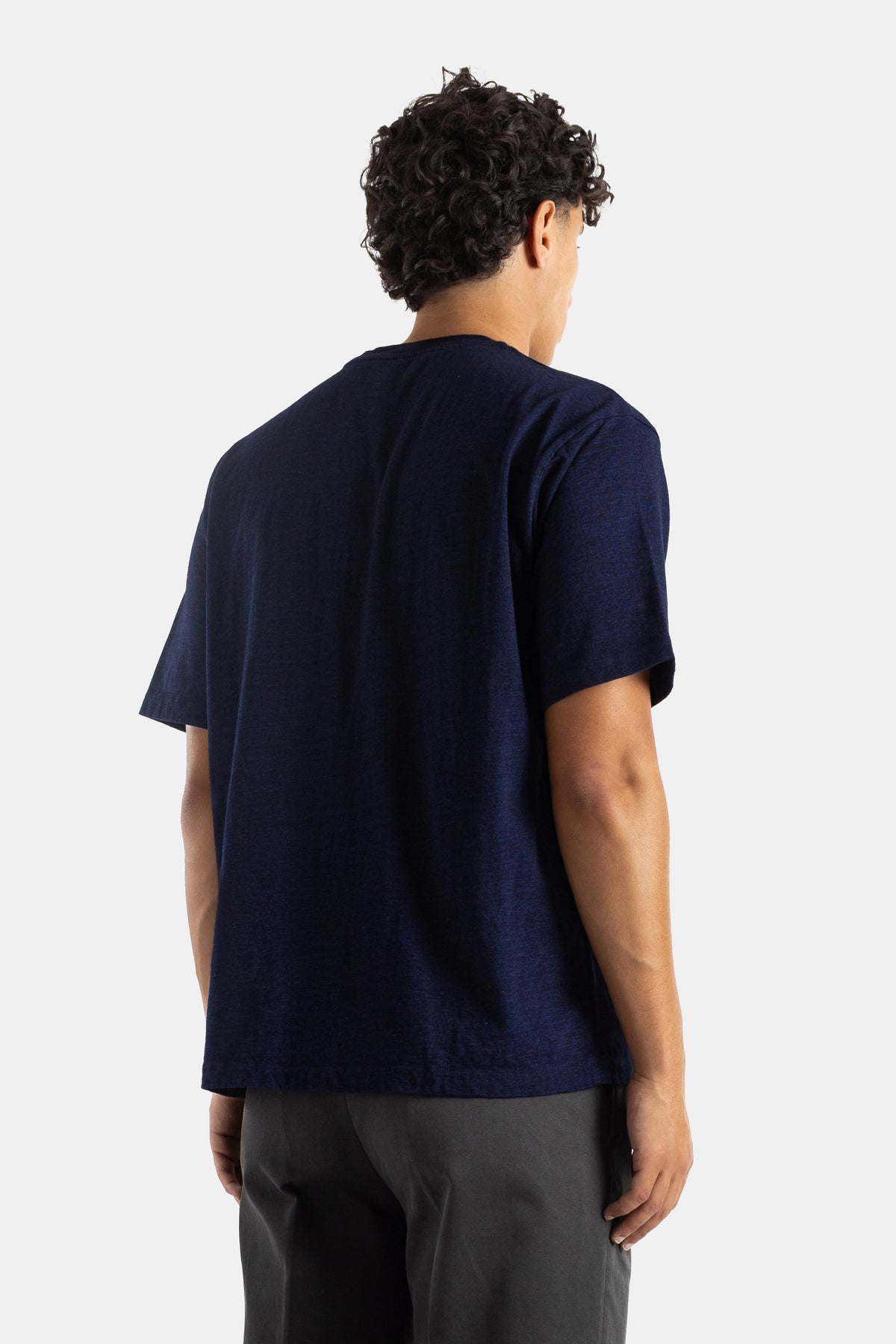 Yarn Dyed Pocket Tee Indigo
