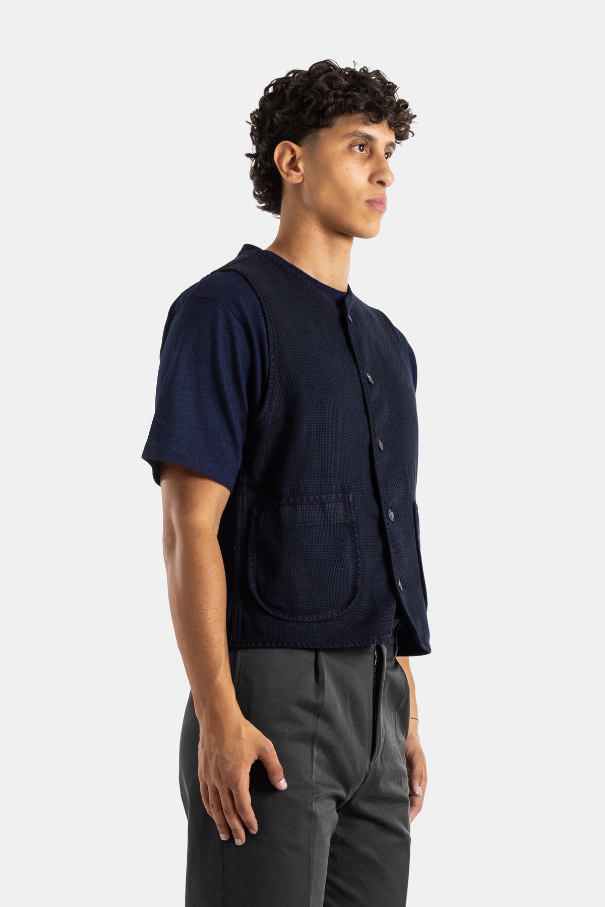 Sashiko Overdyed Vest