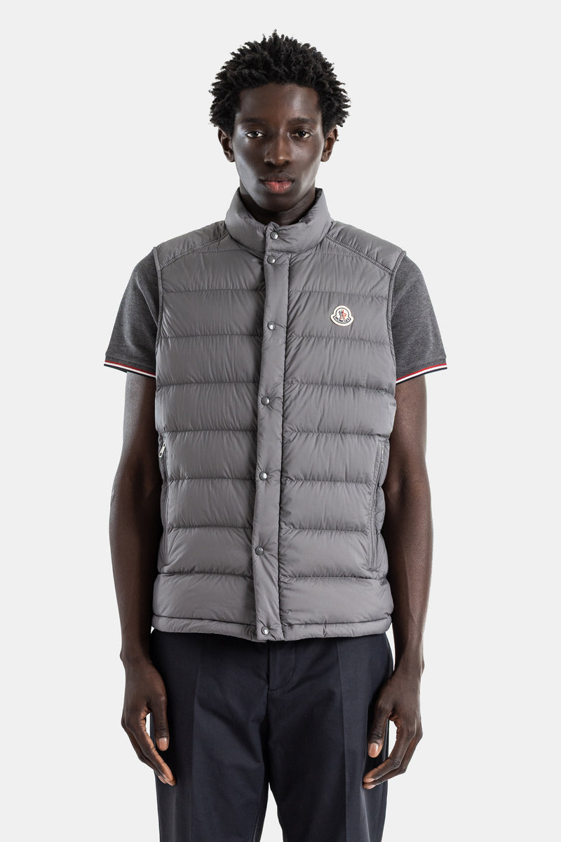 Doudoune sans manches nylon gris ardoise Barthe