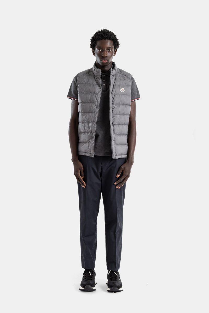 Doudoune sans manches nylon gris ardoise Barthe