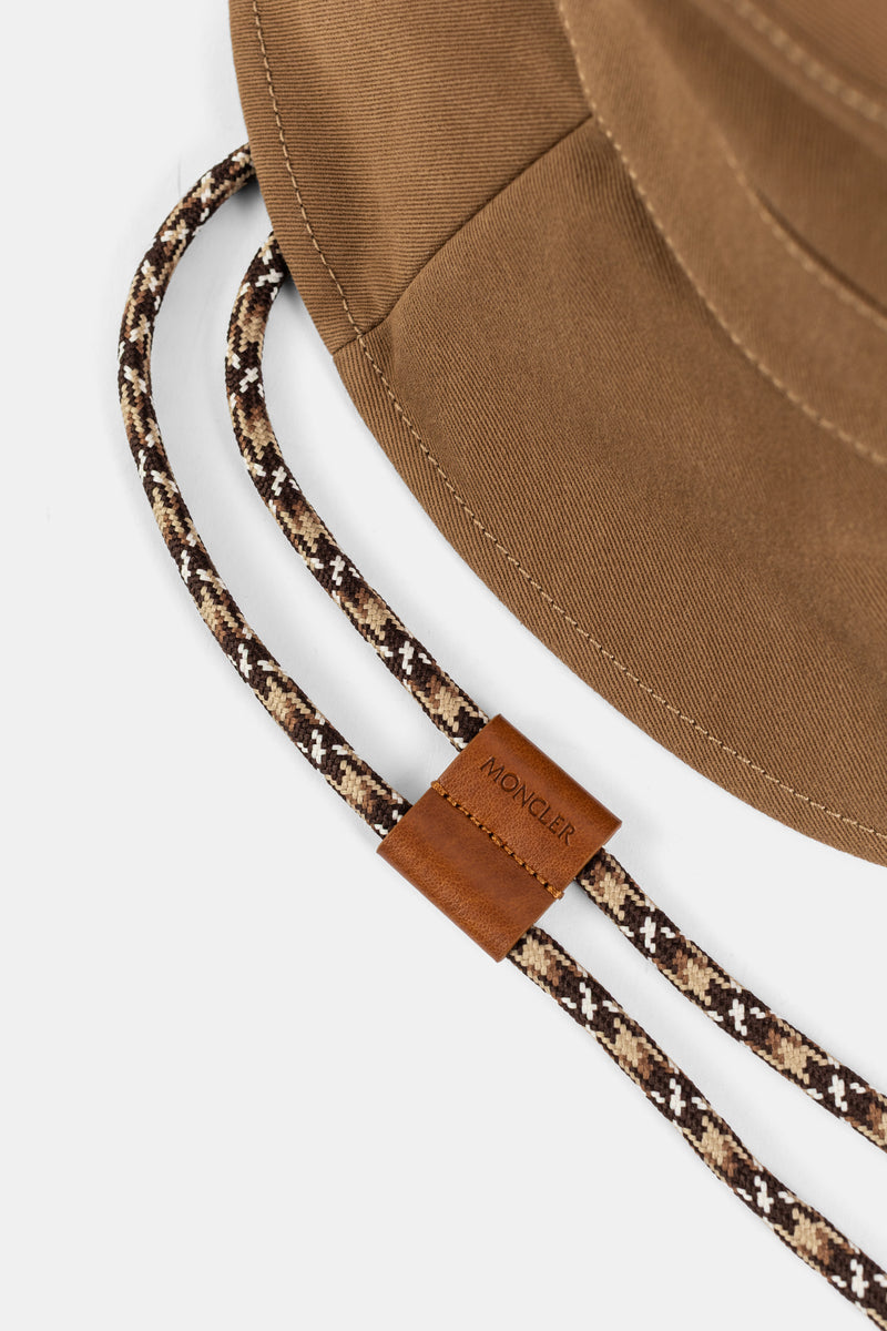 Logo Patch Bucket Hat Camel