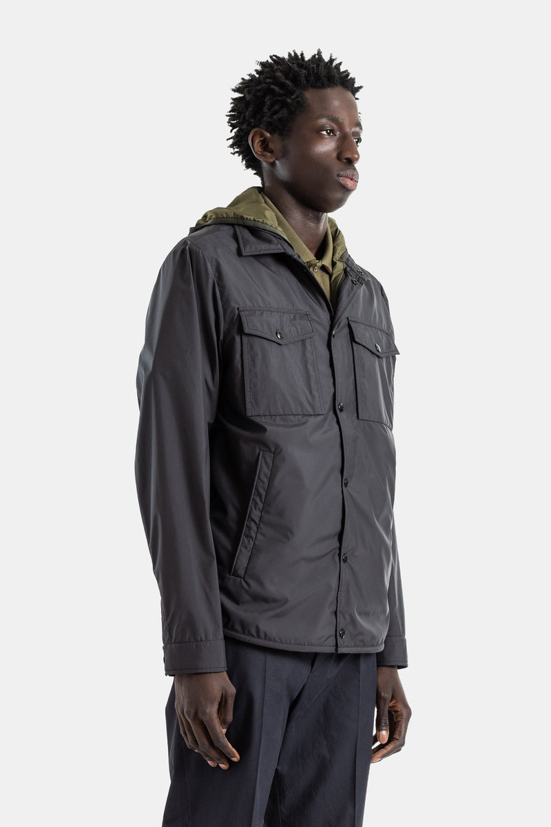 3-in-1 nylon shirt jacket black removable khaki gilet Chirano