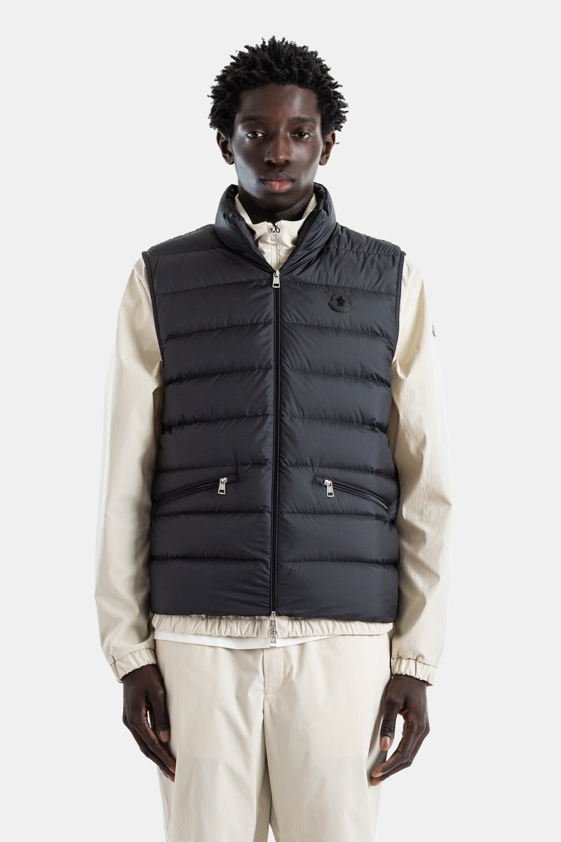 Doudoune sans manches nylon Airsoft noir Lechtal