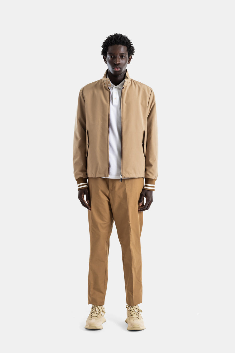 Bomber réversible duvet beige côté coton bordeaux côté ripstop Prieure