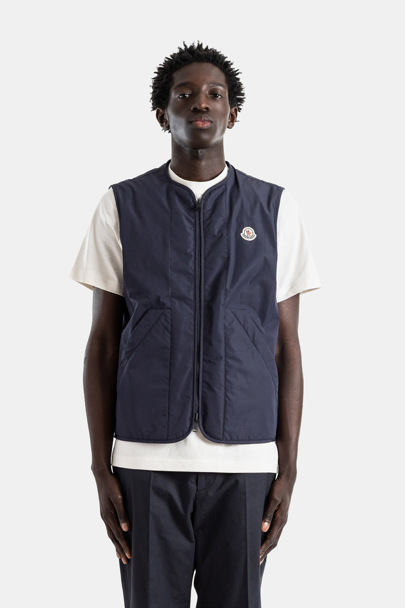 3-in-1 reversible shirt jacket navy removable down gilet Roquille