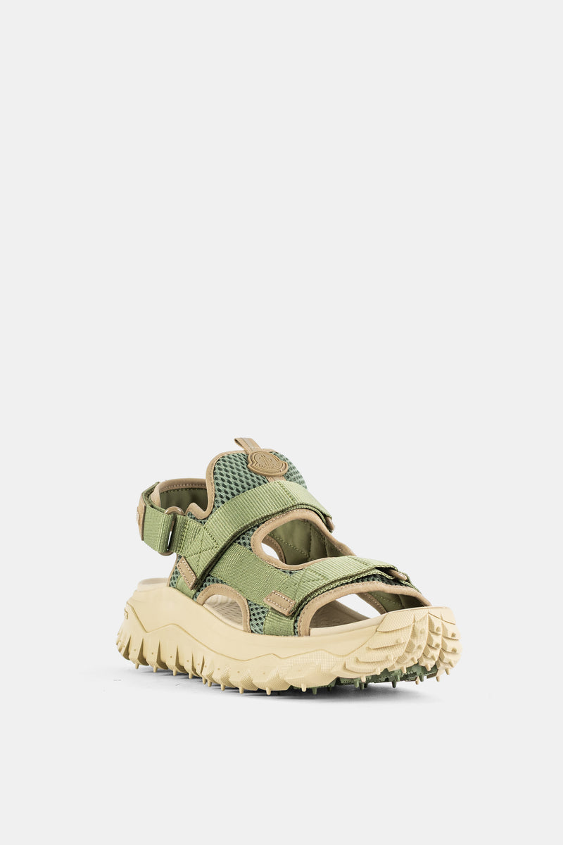 Khaki Trailgrip Vela sandals with lug sole