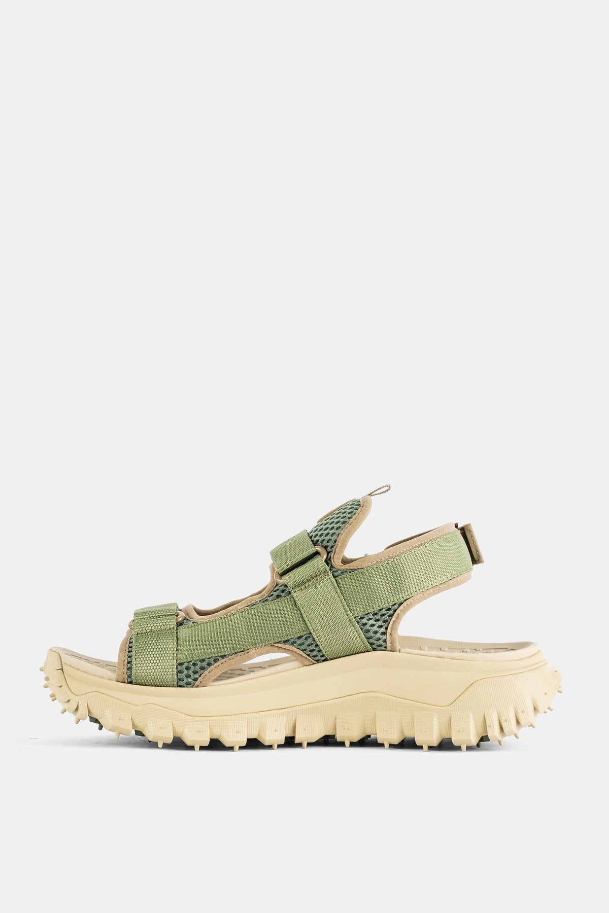 Khaki Trailgrip Vela sandals with lug sole