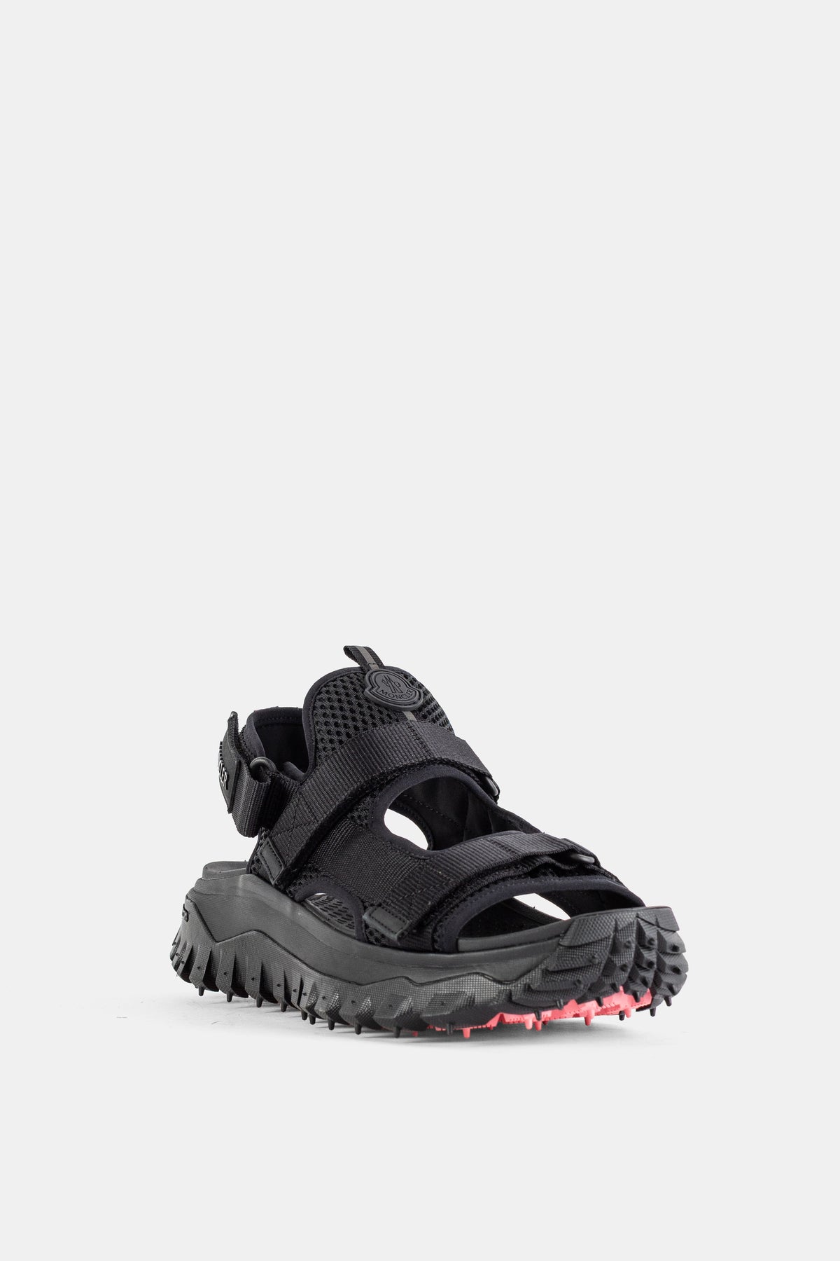 Black Trailgrip Vela sandals with lug sole