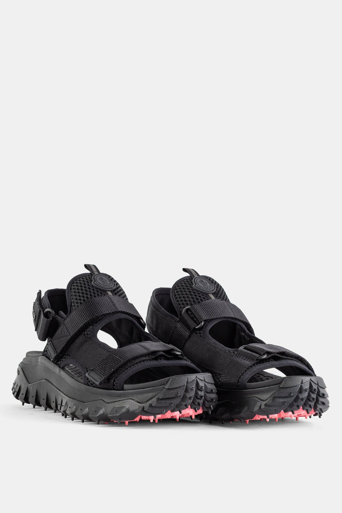 Black Trailgrip Vela sandals with lug sole