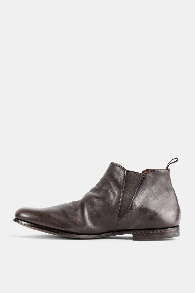 Reigate Natural-Finish Nevada Calfskin Chelsea Boot Ebony Brown