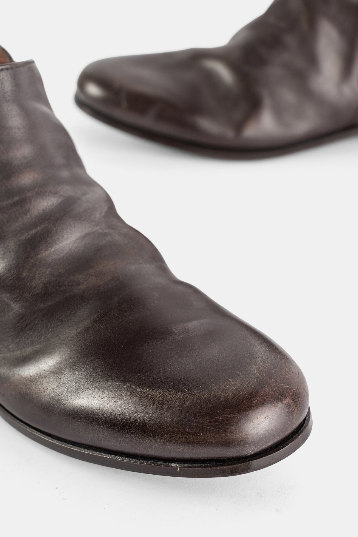 Reigate Natural-Finish Nevada Calfskin Chelsea Boot Ebony Brown