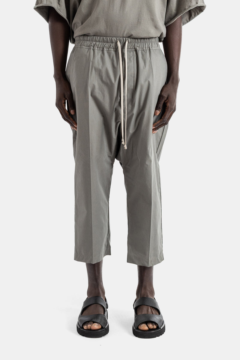 Pantalon cropped Drawstring gris dust