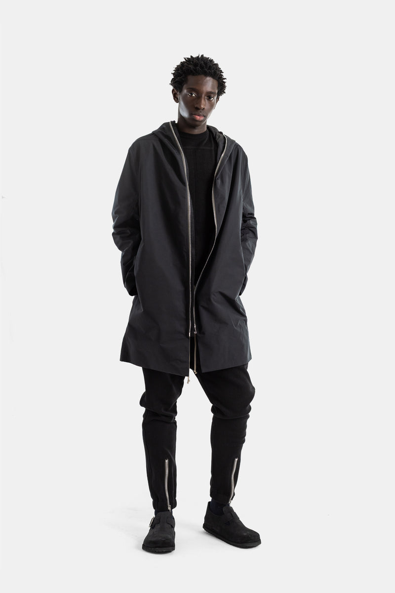 Manteau à capuche zippé Gimp Mac noir