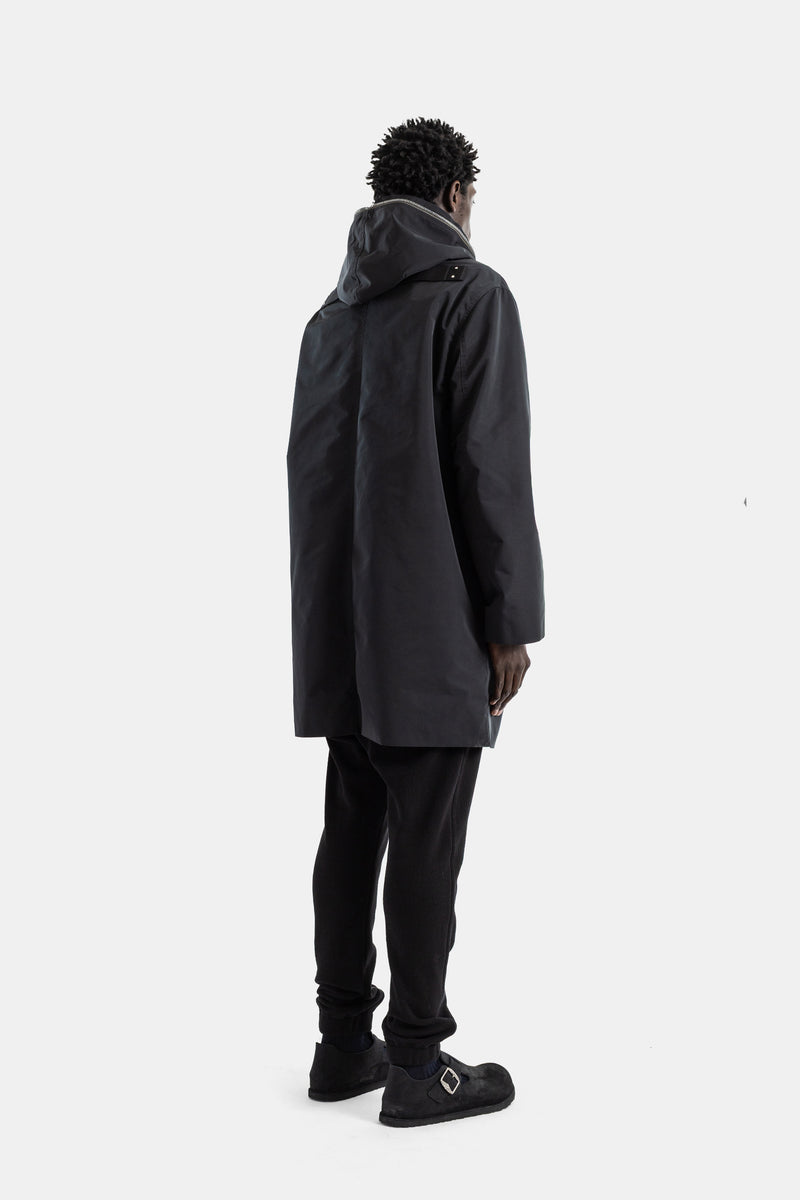 Manteau à capuche zippé Gimp Mac noir