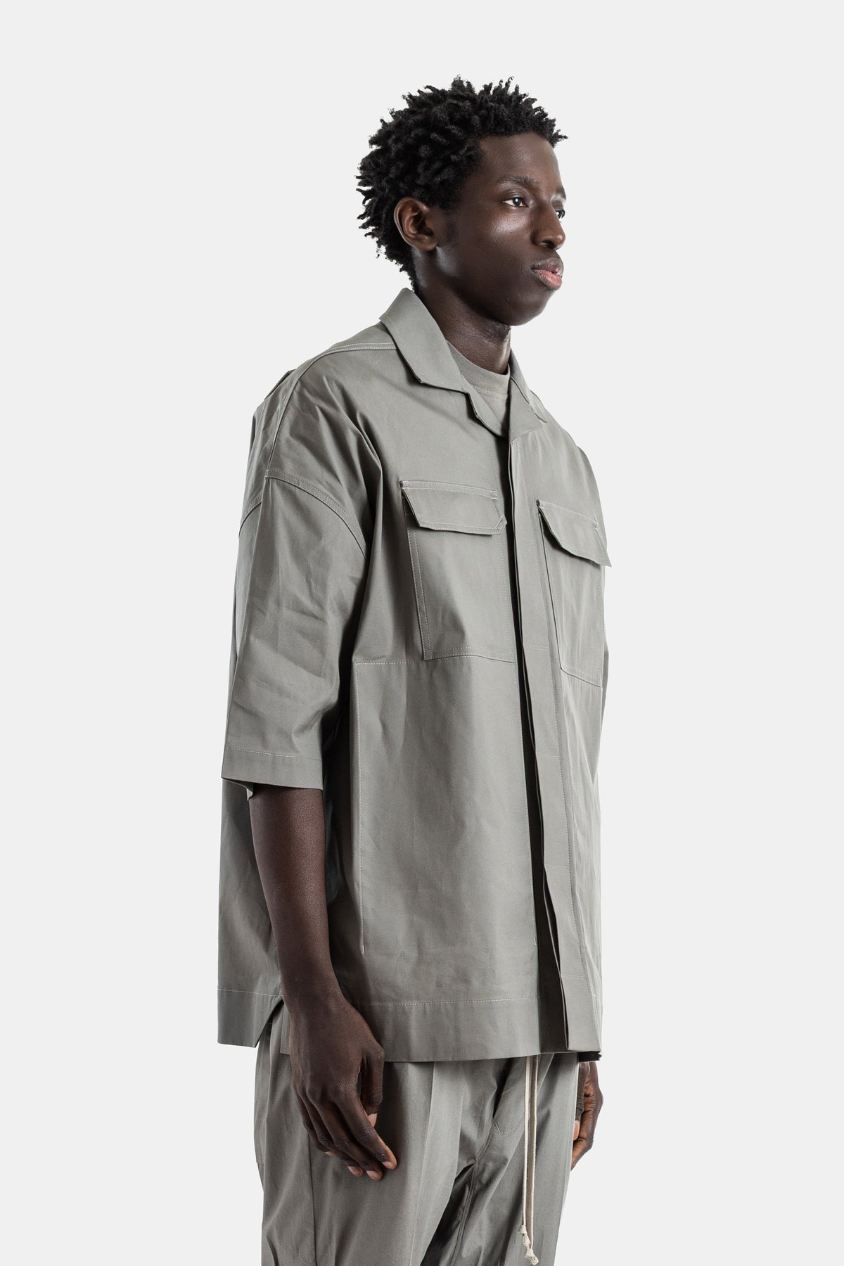 Magnum Tommy Oversized Short Sleeve Shirt Dust Grey