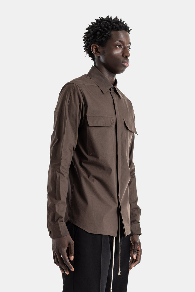Chemise de travail à manches longues Work Shirt marron dark dust