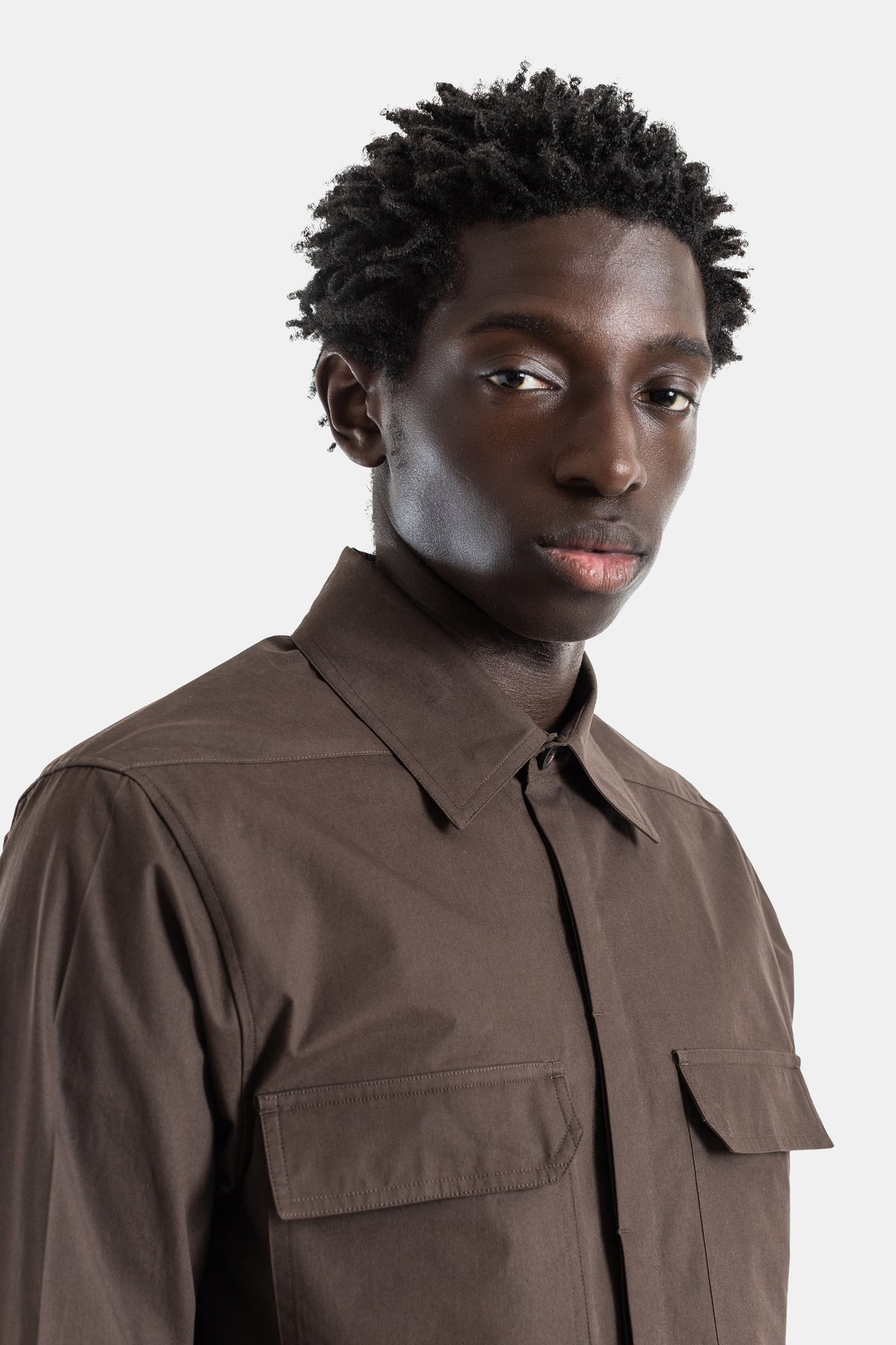 Chemise de travail à manches longues Work Shirt marron dark dust
