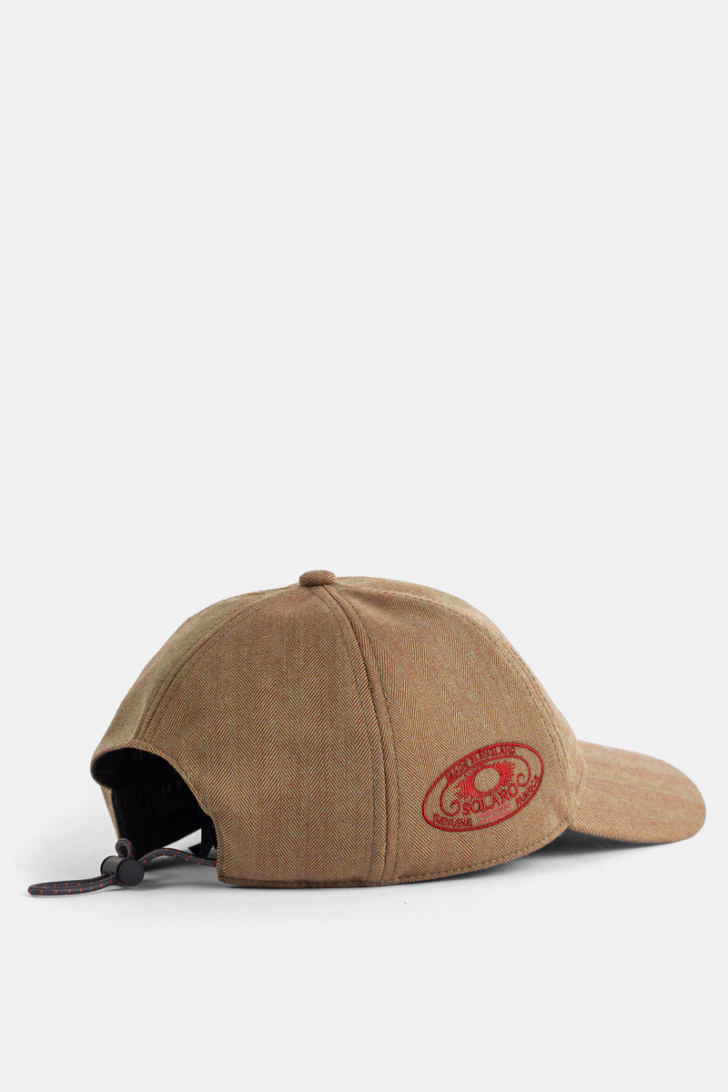 Camel Chevron Wool Cap