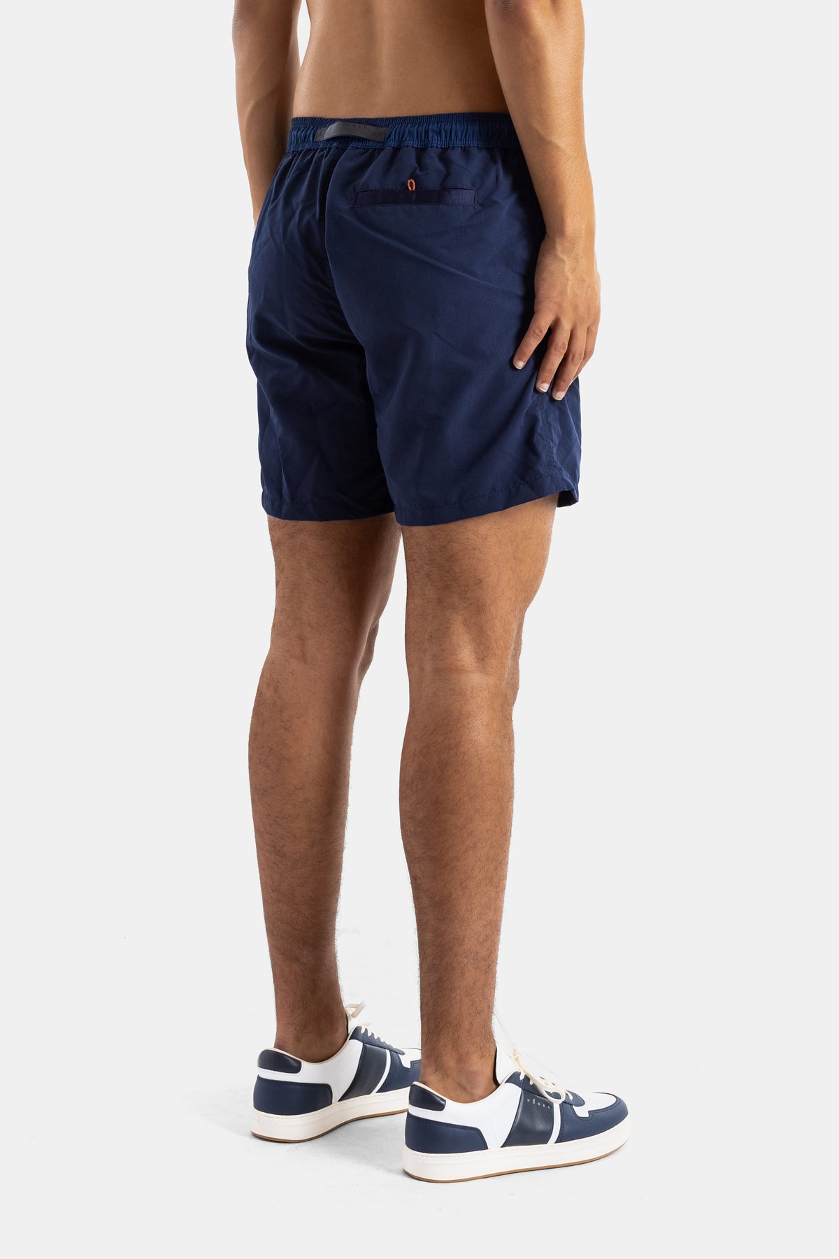 Navy Blue Nylon Swim Shorts