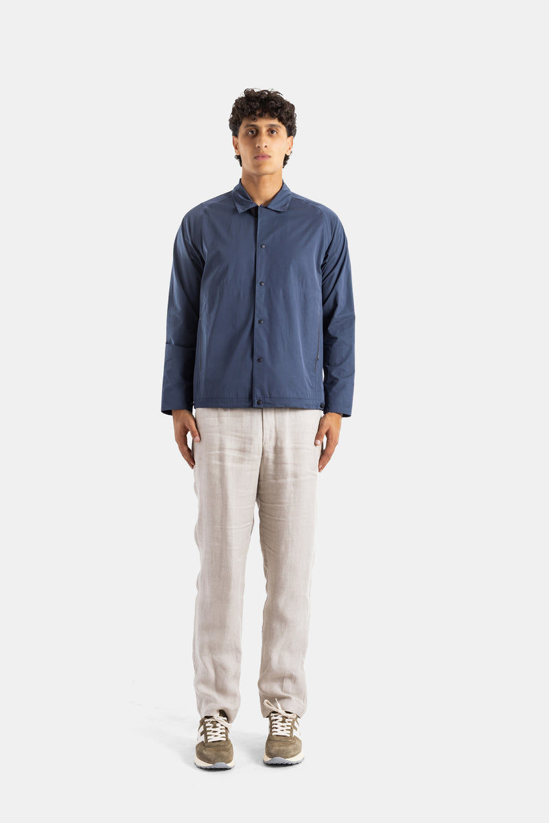 Veste zippée technique bleu marine